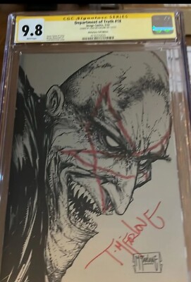 Department Of Truth #18 1:50 Foil signed Todd Mcfarlane CGC 9.8