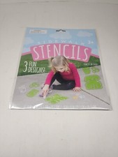 Sidewalk Chalk Stencils Dog 3 Fun Designs 8 8"