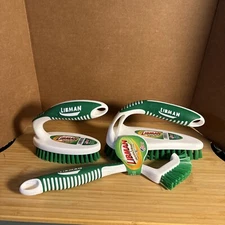 3 PC Libman Small Space Scrub Brush, Power Scrub, Tile & Grout  NEW