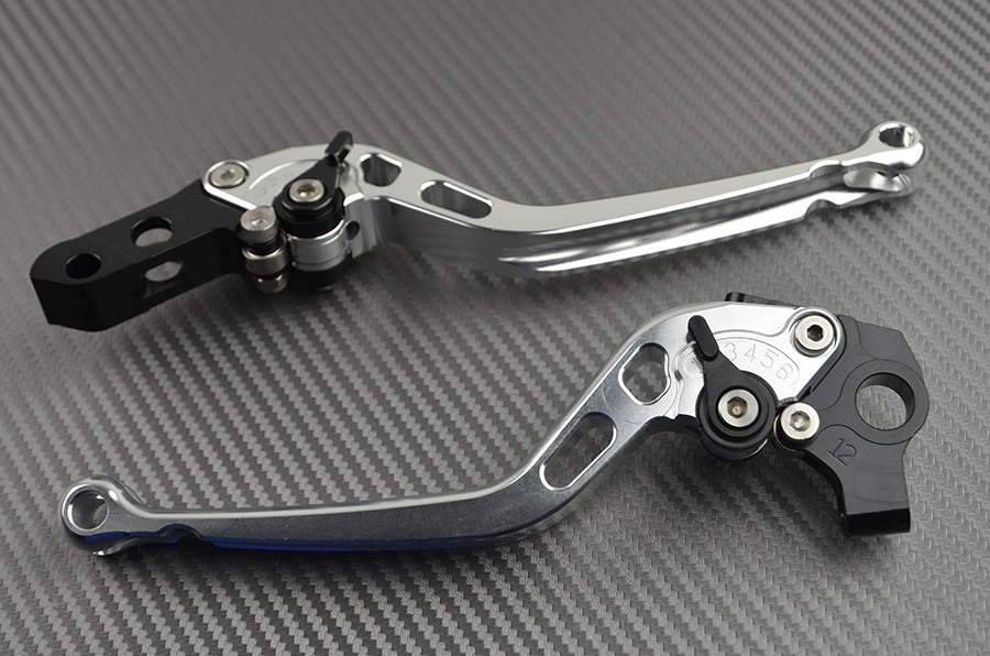 Leviers longs CNC BMW S1000R 2014-2016 sans shifter en alu noir