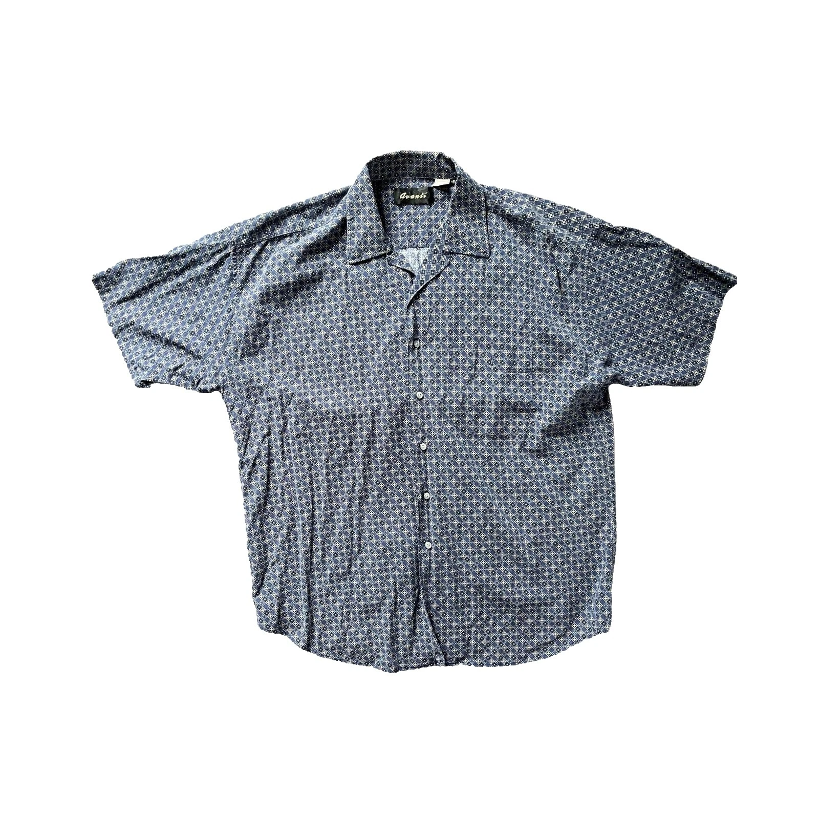 Botón Informal Mangas Cortas Avanti-Down Shirts for Men
