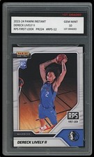 Dereck Lively II 2023 Panini Instant RPS First Look 1st Graded 10 Rookie Card RC