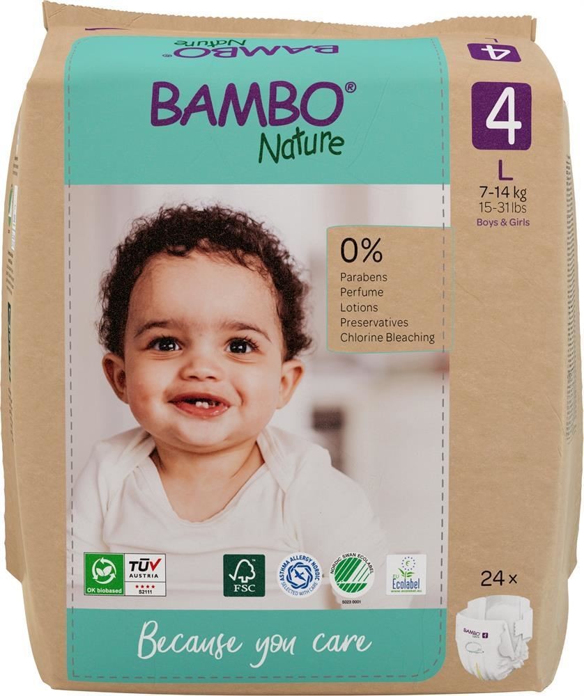Bambo Nature Nappies - Size 4 - Pack of 24 - Image 5