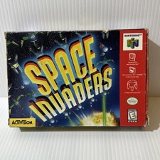 Space Invaders (Nintendo 64 N64) w/ Game Box and Manual CIB