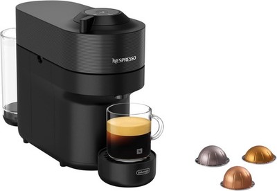 DELONGHI Nespresso Vertuo Pop ENV90.B, 4 Tassengrößen, platzsparendes Design, ei