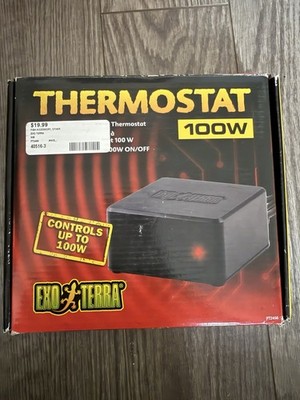 Exo Terra 100W Electronic ON/OFF Thermostat PT2456 for Reptile Enclosures