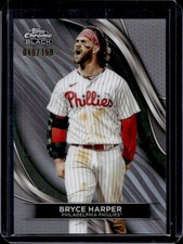 2024 Topps Chrome Black Bryce Harper Refractor #/199 Phillies