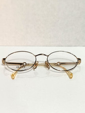 Gucci GG 2382 Vintage Gold Oval Eyeglass Frames Italy 135 GG2382 Z60