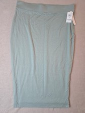 Bar III Bodycon Dress Women's Size 1X Everglade Green Knit Midi NWT