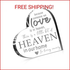 Jetec Sympathy Gifts Memorial Bereavement Gifts Acrylic Heart Condolence Remembr