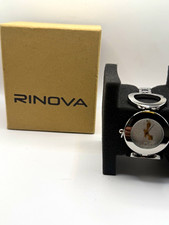 Rinova Women's Quartz Dress Watch Silver Steel Bracelet w/Box need battery