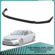 For 2025 Up Honda Civic 11th Gen Yofer Glossy Black Front Bumper Lip Splitter