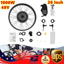 26" 48V E-Bike Conversion Kit Fat Front Wheel Electric Bicycle Hub Motor Kit 1kW