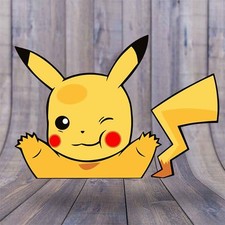 Cute Peeking Pikachu Anime Vinyl Decal 6 Car Window Peeker Sticker Usa Made