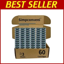 Men's Sensitive Skin Razor Blade Refills - 60 Pack