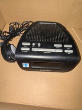 Pure Siesta Mi Series 2 DAB/FM Digital Alarm Clock Radio Bedroom Bedside Black