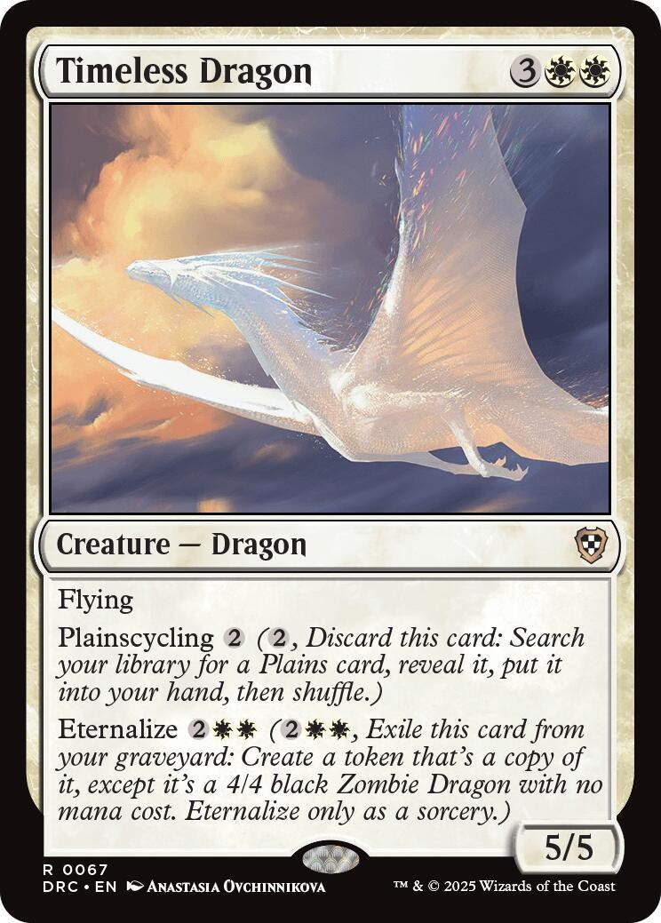 Timeless Dragon [Commander: Aetherdrift - 67] NM