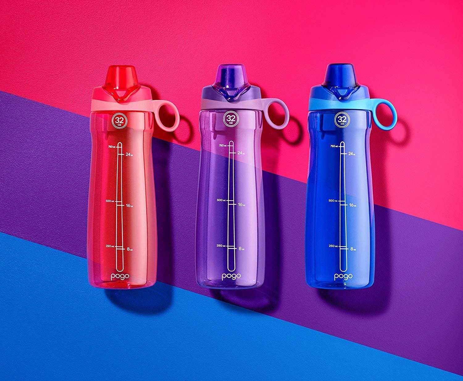 BPA-Free Plastic Water Bottle with Chug Lid, 32 Oz, Quetzal Teal