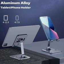 Aluminum Tablet Stand Adjustable Holder for iPad Phone Foldable Desktop USA