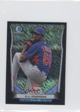 2014 Bowman Chrome Minis Black Shimmer Refractor Carl Edwards Jr CJ #215 0a7