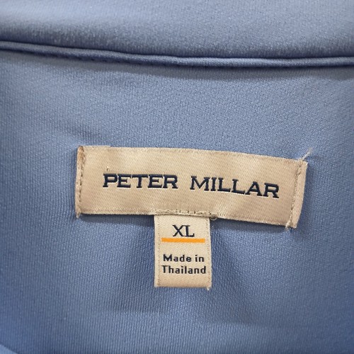 Peter Millar 1/4 Zip Shirt Mens XL Blue Perth Performance Dip Dye Camo Deepdale - Picture 2 of 10