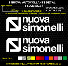 2 Autocollants Décoratifs NUOVA SIMONELLI autocollants cafe machines  2 Pièces