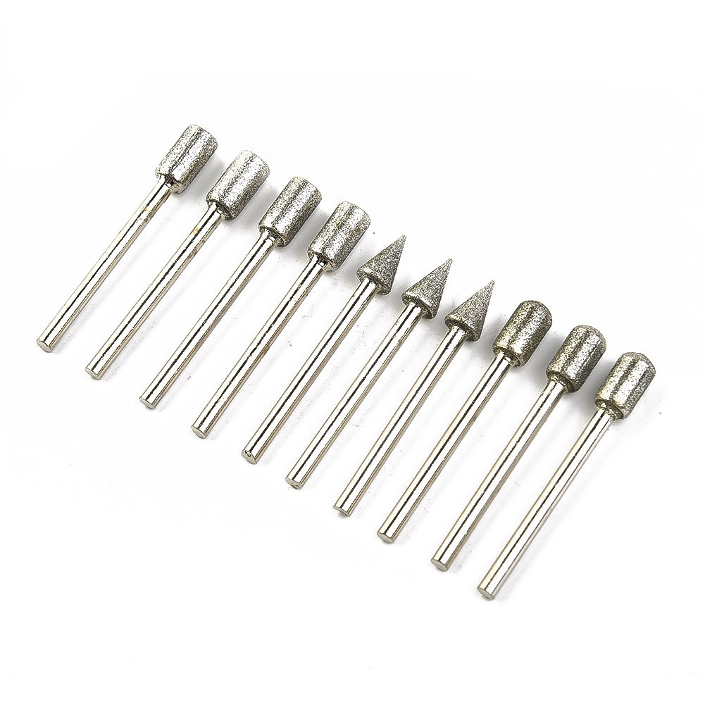 Electroplated Burr Drill Bits Carving Engraving Cutting Polishing Metal