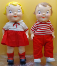 Campbells kids vintage dolls boy girl 10 tall...