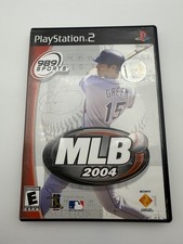 Sony MLB 2004 PS2 Video Game Baseball Black Includes Promotional Insert