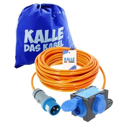 Campingkabel Adapterleitung CEE-SCHUKO H07BQ-F 3G 2,5mm² 230V 16A Zeltverteiler