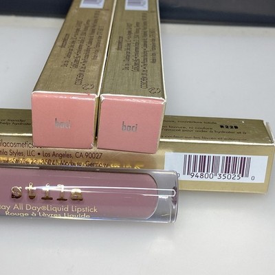 2x Stila Stay All Day Liquid Lipstick # BACI. 0.10 oz. NIB