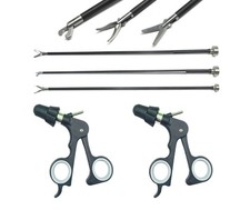 5 PCS Laparoscopic Grasper With Steel Handle 5mmx330mm SS Instrument CE Approved