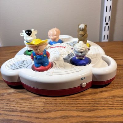 Vintage 1995 Fisher Price See 'n Say 3D Old MacDonalds Farm Animals Toy Works