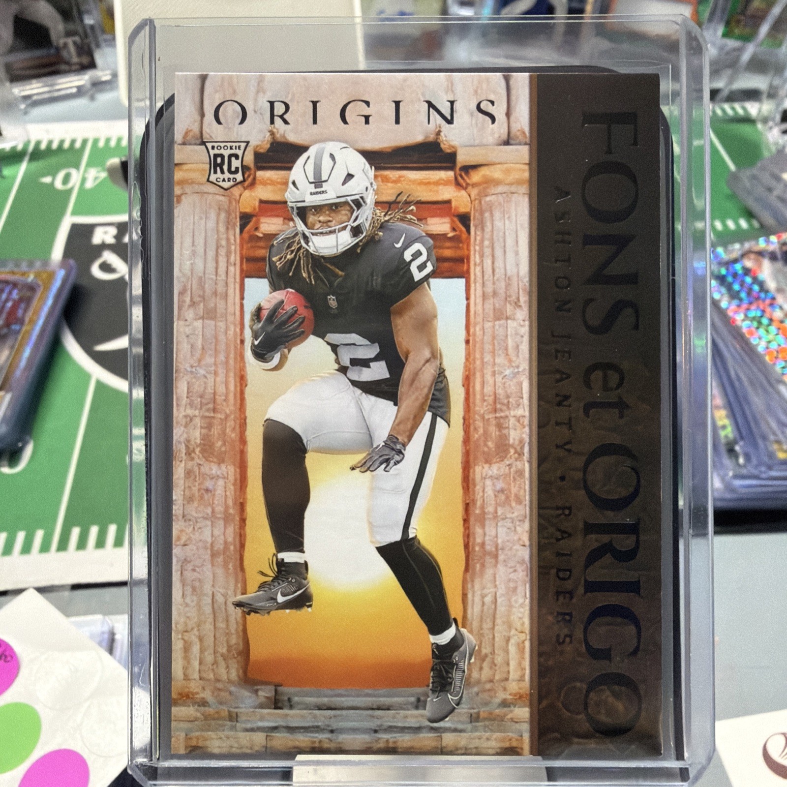 🔥2025 Origins Ashton Jeanty FONS ET ORIGO-CASE HIT (SSP) No.13 RC Raiders