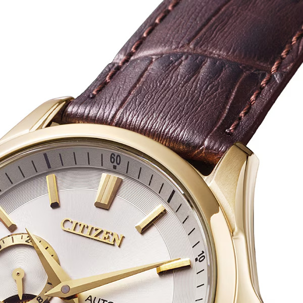 CITIZEN NP1013-02P Open Heart Automatic Men's Watch Leather Band image 6
