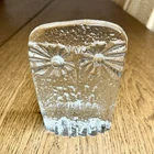 Vintage Blenko Clear Glass Owl Figurine Mid Century Modern Art Glass Retro MCM