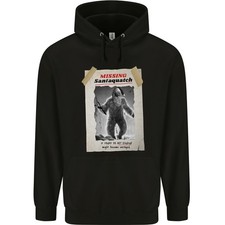 Santaquatch Christmas Bigfoot Xmas Sasquatch Mens 80 Cotton Hoodie