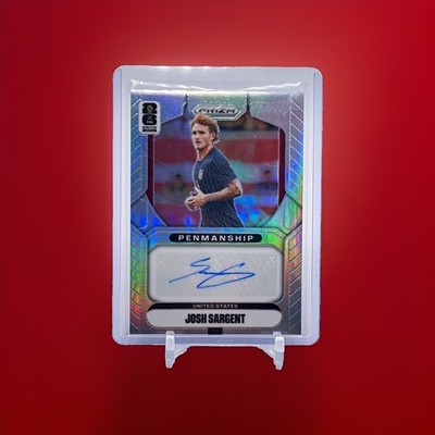 2026 JOSH SARGENT /75 AUTO PANINI PRIZM FIFA WORLD CUP 2026 SILVER PENMANSHIP