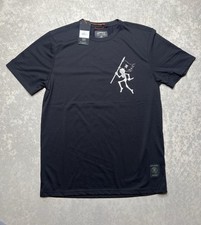 Roark Mens Motorhead Mathis You Better Run Black SS Dri Release Shirt Sz S 55