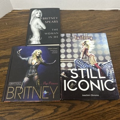 Britney Spears Hardback Book lot of 3 The Woman In Me Still Iconic Pop Princess