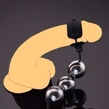 Extender Male Penis Enlarger Stretcher Strap Ball Hanger Ball-Weight w/ Ring Toy