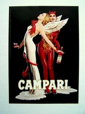 2005 CAMPARI - Devil & Angel  - both women - vintage print ad 8"x11" - Mint
