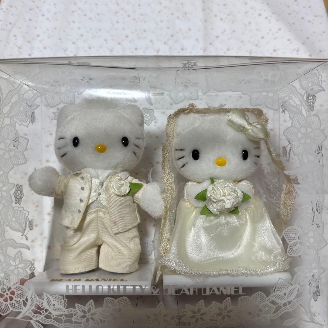 HELLO KITTY & Daniel Wedding Plush Toy Set 20cm Rare, Sanrio Collectible