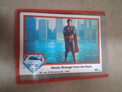 Vintage 1978 Topps  Superman Heroic Stranger from the Stars Card-50