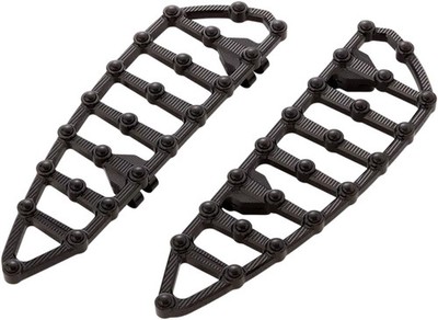 AN MX Grip Driver Floorboards Black for Harley Blackline 11-13