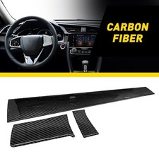 Carbon Fiber Cover Center Dashboard Console Panel Assy Fit Honda Civic 2016-2021 Carbon Fiber Cover Center Dashboard Console Panel Assy Fit Honda Civic 2016-2021