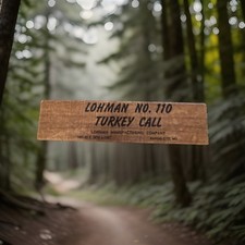Vintage Lohman No. 110 Turkey Call Original Box