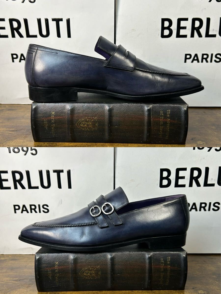 Berluti Andy Loafer Rare Custom Double Strap Venice Leather image 6