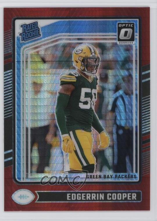 2024 Panini Donruss Optic Rated Rookie Red Hyper Prizm Edgerrin Cooper #231 0b6c