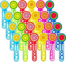 24 Pack Fruit Mini Bubble Wands 1oz Kids Party Favors Cute Summer Fun Gift Set 